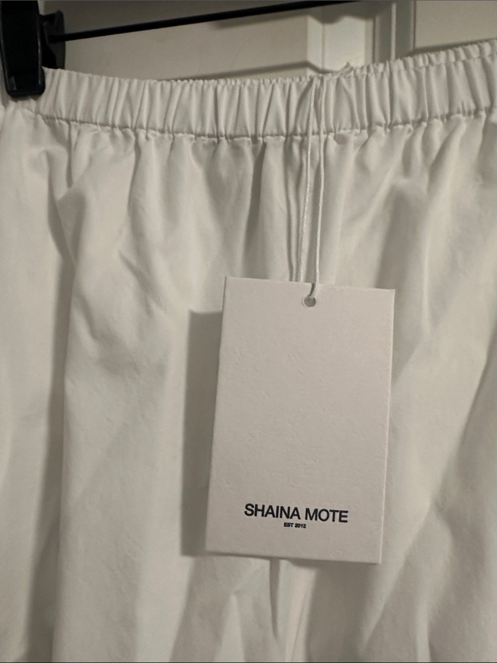 NWT Shaina Mote Gilot Cotton Maxi Skirt in Salt White Bright size M - Picture 8 of 11